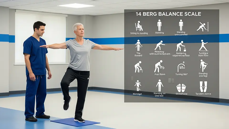 The 14 Tasks of the Berg Balance Scale (BBS) 