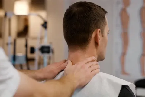 neck pain physical therapist appointment