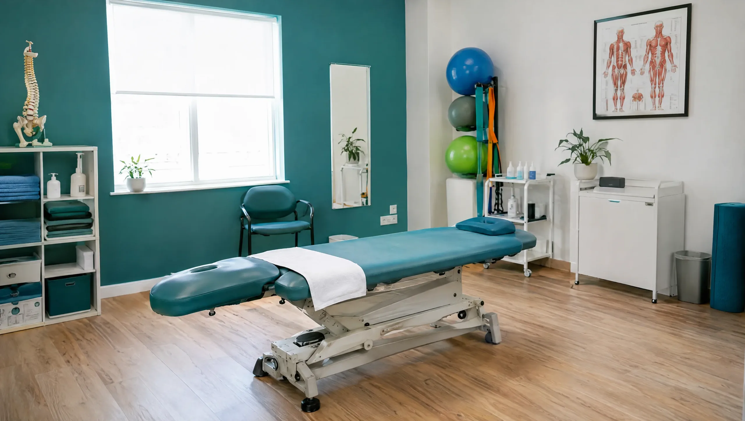 Modern physiotherapy clinic treatment room in Rawalpindi