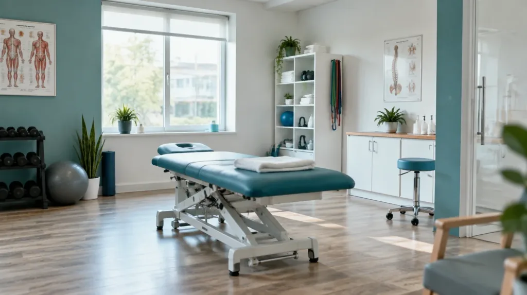 TMJ jaw pain physiotherapy clinic treatment room in Rawalpindi